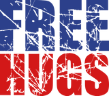 Discover red free hugs free hugs funny love warmly welcome T-Shirts