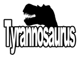 Discover Tyrannosaurus lettering with TRex head dinosaur T-Shirts