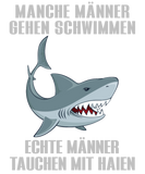 Discover Real Men Swim With Sharks T-Shirts