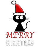 Discover Black Cat Wearing Santa Claus Hat - Christmas T-Shirts