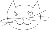 Discover hand drawn cat black T-Shirts