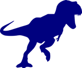Discover Tyrannosaurus rex; blue T-Shirts