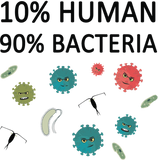 Discover 10% Humans 90% Bacteria biology student science T-Shirts