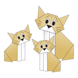 Discover Origami cat and kittens T-Shirts