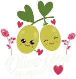 Discover Olive You Food themed I Love You Valentines T-Shirts