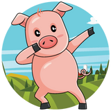 Discover Dabbing Pig | Dancing Farm Animal Pink Piglet T-Shirts