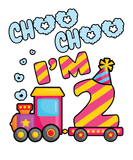 Discover Train Birthday Girls 2 Years Old Choo Choo I'm 2 T-Shirts
