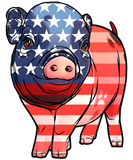 Discover American Flag Pig Farm - US Pig Farmer