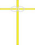 Discover Yellow CROSS with Circle T-Shirts