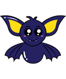 Discover Cute Blue Bat Cartoon T-Shirts