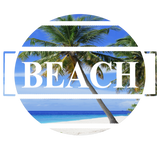 Discover Beach resort palm trees white sand gift T-Shirts