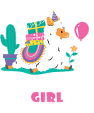 Discover Cool Cute Alpaca Llama Cactus Girls Birthday T-Shirts