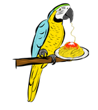 Discover Blue-and-yellow macaw - spaghetti - italian T-Shirts