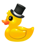 Discover Yellow rubber Duck with topper - Like a sir T-Shirts