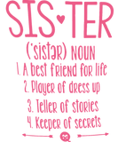Discover sister noun a best friend for life player of dress T-Shirts