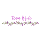 Discover Team Bride Purple flower wreath T-Shirts