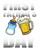 Discover First Father's Day Gifts Beer Baby Bottle Dad T-Shirts