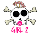 Discover cute pirate crew girl with pink bandana Girl 2 T-Shirts