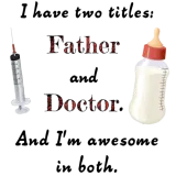 Discover Doctor And Father (Red) T-Shirts