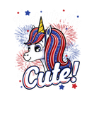 Discover Cute Unicorn Fourth July 4th Girls T-Shirts American