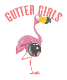 Discover Gutter Girls Bowling Flamingo Team Ironic Matching T-Shirts