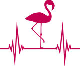 Discover pink flamingo pulse heartbeat frequency bird pink T-Shirts
