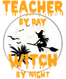 Discover teacher by day witch by night halloween T-Shirts