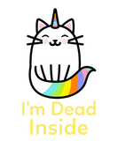 Discover Sarcastic Unicorn Cat - I'm Dead Inside T-Shirts