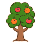 Discover fruit tree apple orange nature summer gift