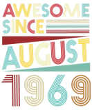 Discover August 1969 50th Birthday Gift Idea Men Women T-Shirts