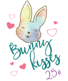 Discover Cute Bunny Kisses 25 Cents Easter graphic with T-Shirts