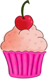 Discover yummy delicious pink cupcake, red cherry on top T-Shirts