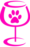 Discover pink wine glass, pink dog paw print, T-Shirts
