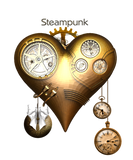 Discover Steampunk heart, clocks and gears T-Shirts