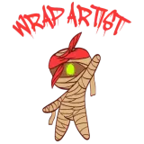 Discover "Wrap Artist" T-Shirts Design Spooky Creepy Happy