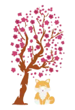 Discover Shiba Inu Dog Sitting Under A Cherry Blossom Tree T-Shirts