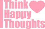 Discover think happy thoughts pink design logo only thought T-Shirts