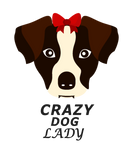 Discover Crazy dog lady brown white ribbon cuddle buddies T-Shirts