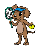 Discover Funny Tennis Dog Dog Lover Tennis Player Gift