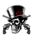 Discover Mafia Boss Gangster Skull with Guns Gentleman Gift T-Shirts