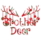 Discover Red Plaid Brother Reindeer Deer Buffalo Xmas T-Shirts