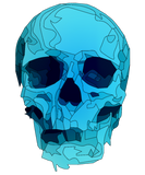 Discover Skull colored ice blue T-Shirts