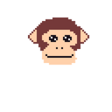 Discover Retro Monkey Face Pixelart T-Shirts