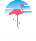 Discover pink flamingo - Hawaii blue T-Shirts