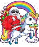 Discover Unicorn Santa Claus Christmas gift idea, XMAS T-Shirts
