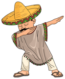 Discover Dabbing Mexican Poncho Cinco de Mayo Men Sombrero T-Shirts