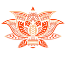 Discover Orange Lotus Flower Mandala Meditation Calm T-Shirts