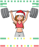 Discover Merry Squatmas Ugly Christmas Gym Miss Santa Claus T-Shirts
