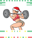 Discover Merry Gainzmas Ugly Christmas Gym Miss Santa Claus T-Shirts