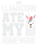 Discover My Llamacorn ate my Homework Back to School Llama T-Shirts
